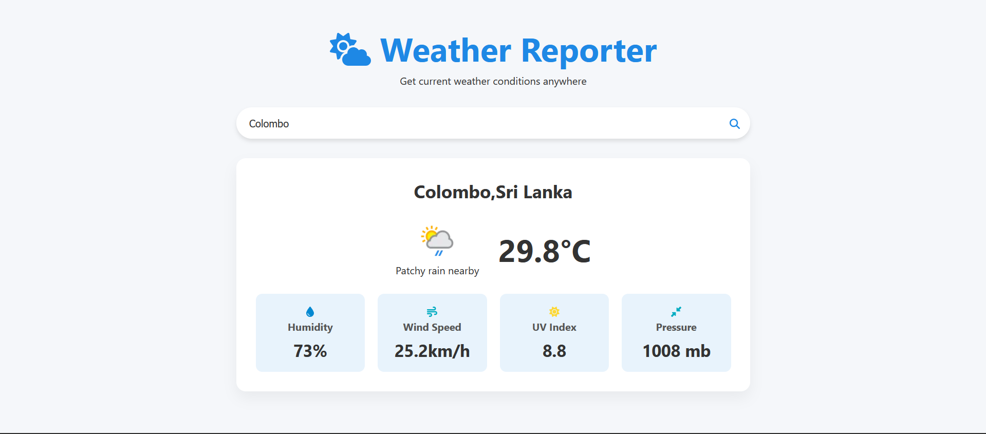 Weather Reporter